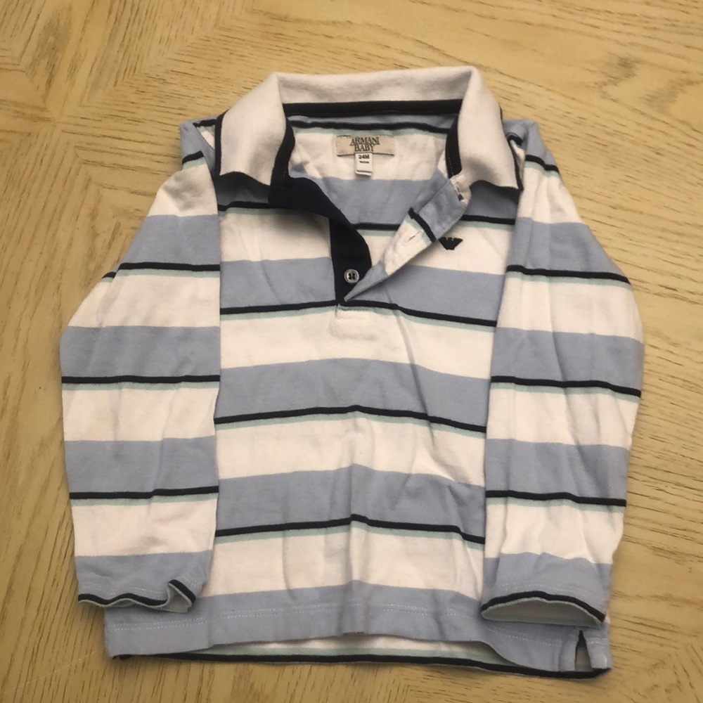 Armani Junior cotton long sleeve shirt